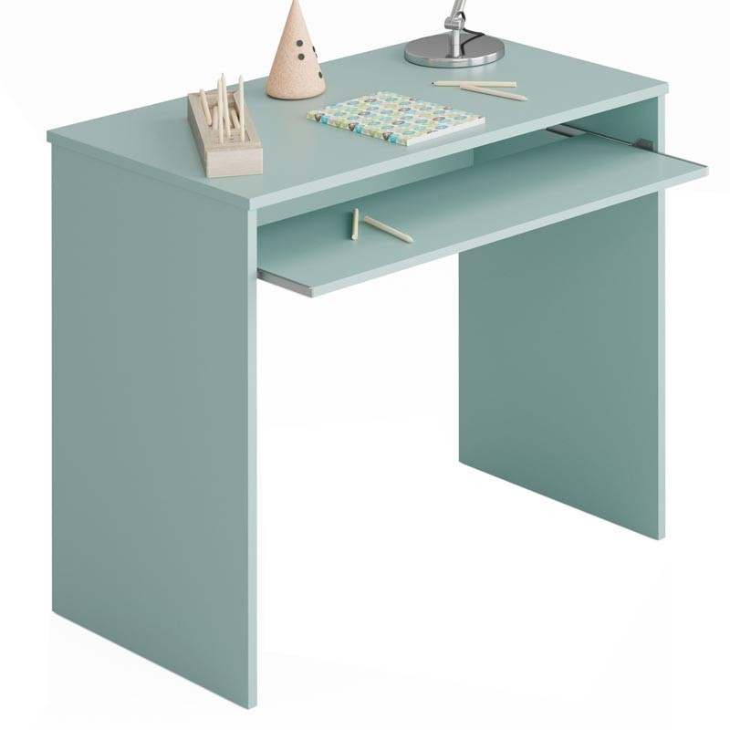 Mesa escritorio color verde dormitorio juvenil 90x54x79 cm