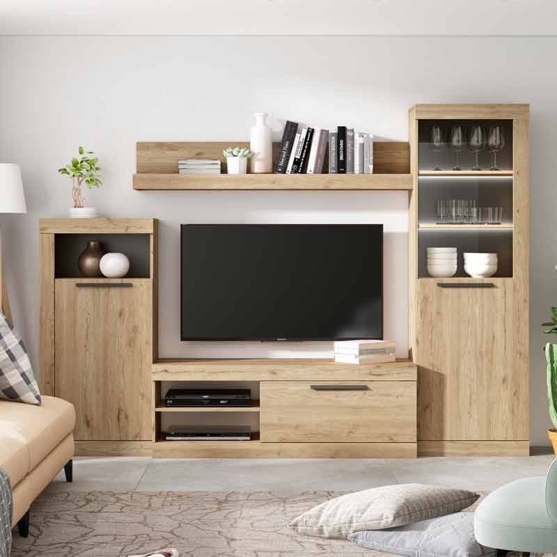 Mueble TV salón Rústik modular_ambiente