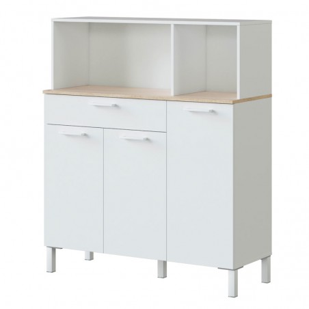 Mueble Aparador Cocina Blanco Yuka Auxiliar 126x108x40 ...