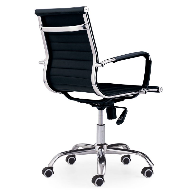 Silla despacho y oficina negra con ruedas