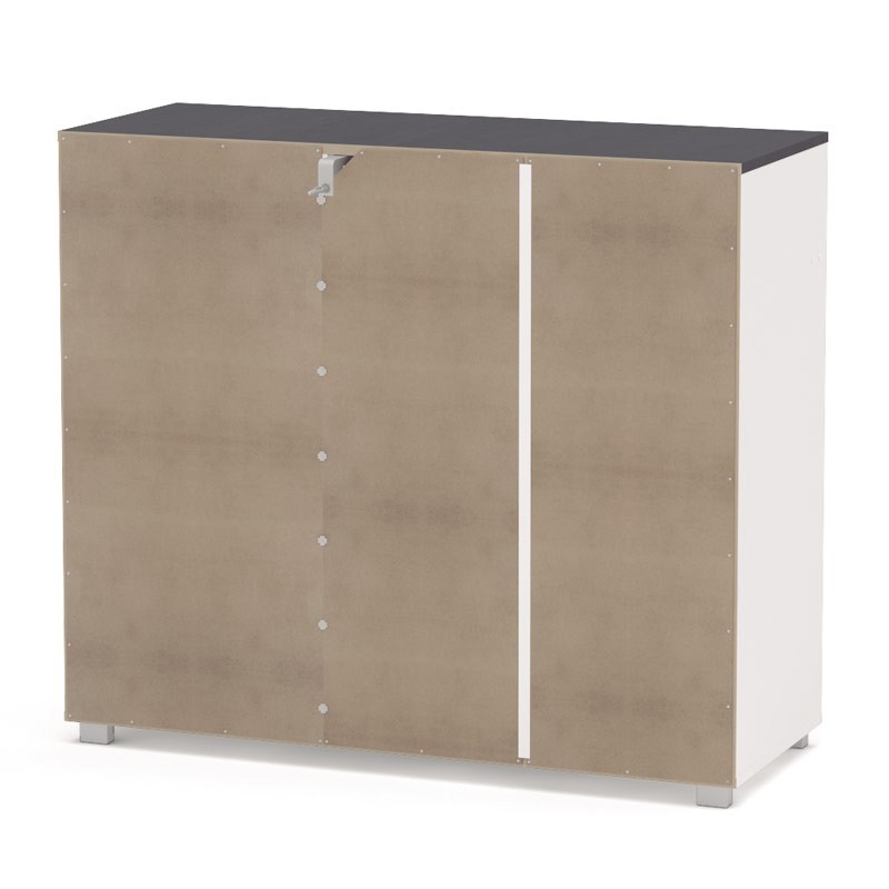 Buffet Asfeld Botellero Armario Cajón Blanco 103x90x40