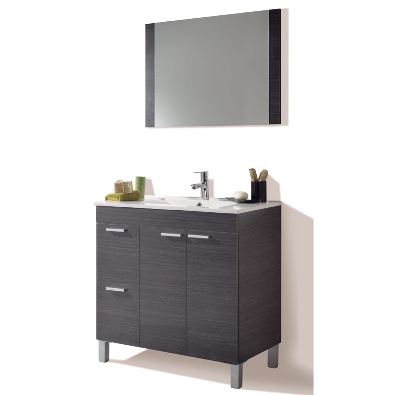 Armario de baño con espejo para colgar Lavabo opcional