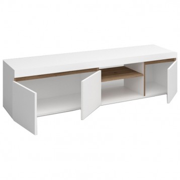 Pack salón Elis blanco y naturale_Mueble TV_2