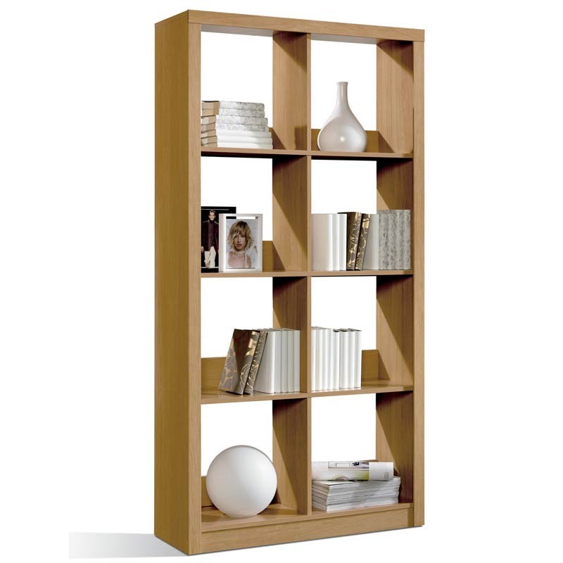 Estantería Studio 8 Huecos Despacho Color Cerezo Mueble 182x93x32 cm