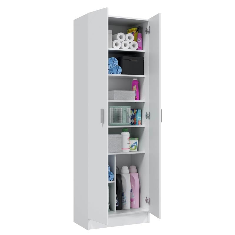 Miroytengo Conjunto armarios auxiliares Blancos despensa Cuarto Colada  Muebles Multiusos almacenaje Productos Limpieza