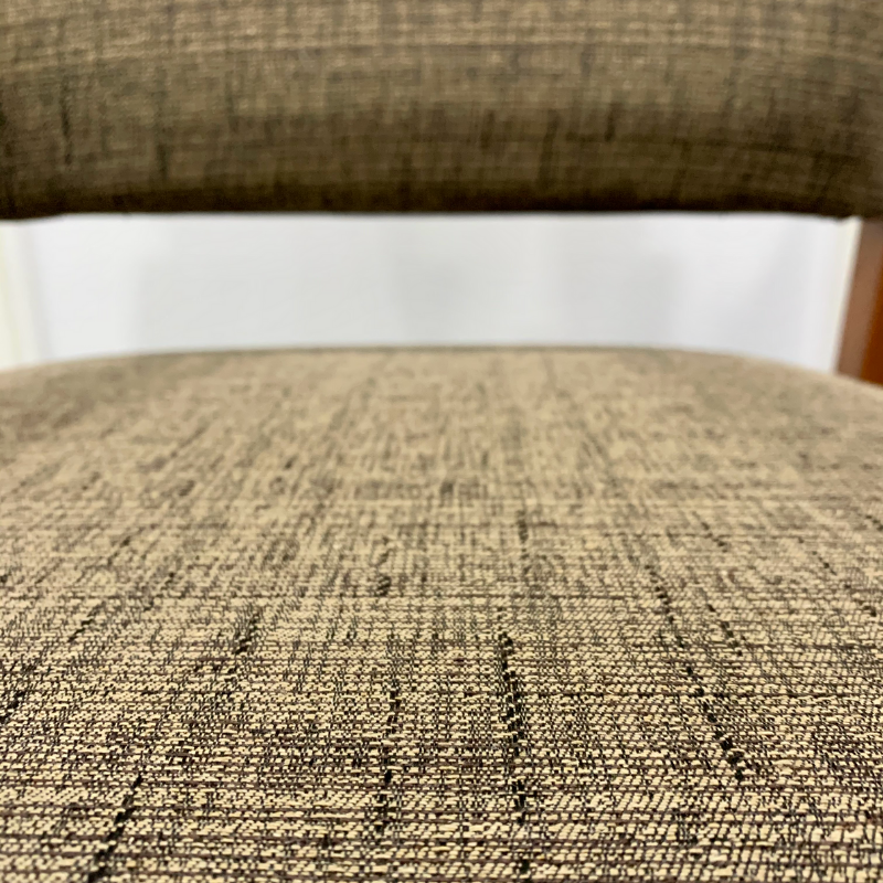 Sillón Fijo Madera Maciza Color Cerezo y Marrón Mueble 56x98x60 cm