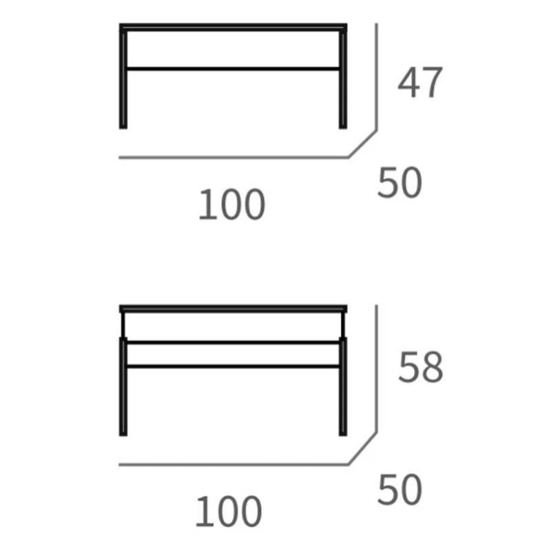 Muebles salón Kamet roble gold_Medidas mesa centro