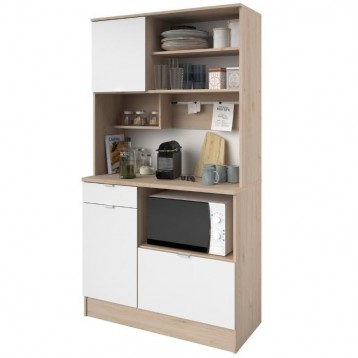 Mueble de cocina Aura roble jackson y blanco 184x100x44 cm