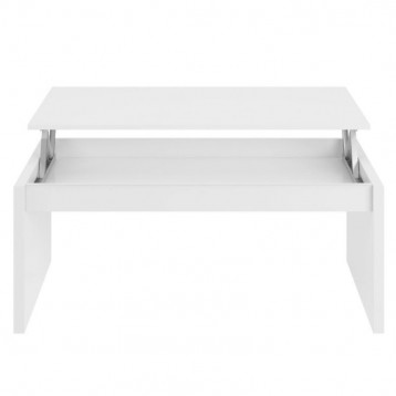 Pack muebles salón moderno mesa elevable blanca
