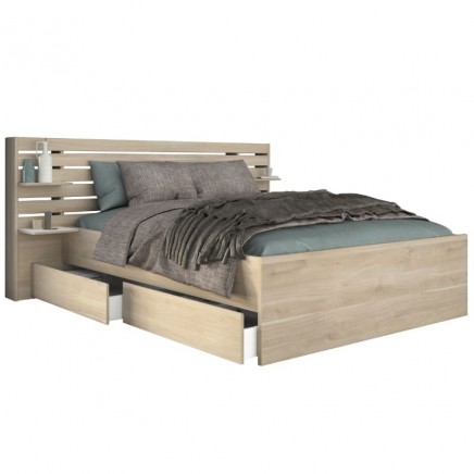 Cama matrimonio con cajones