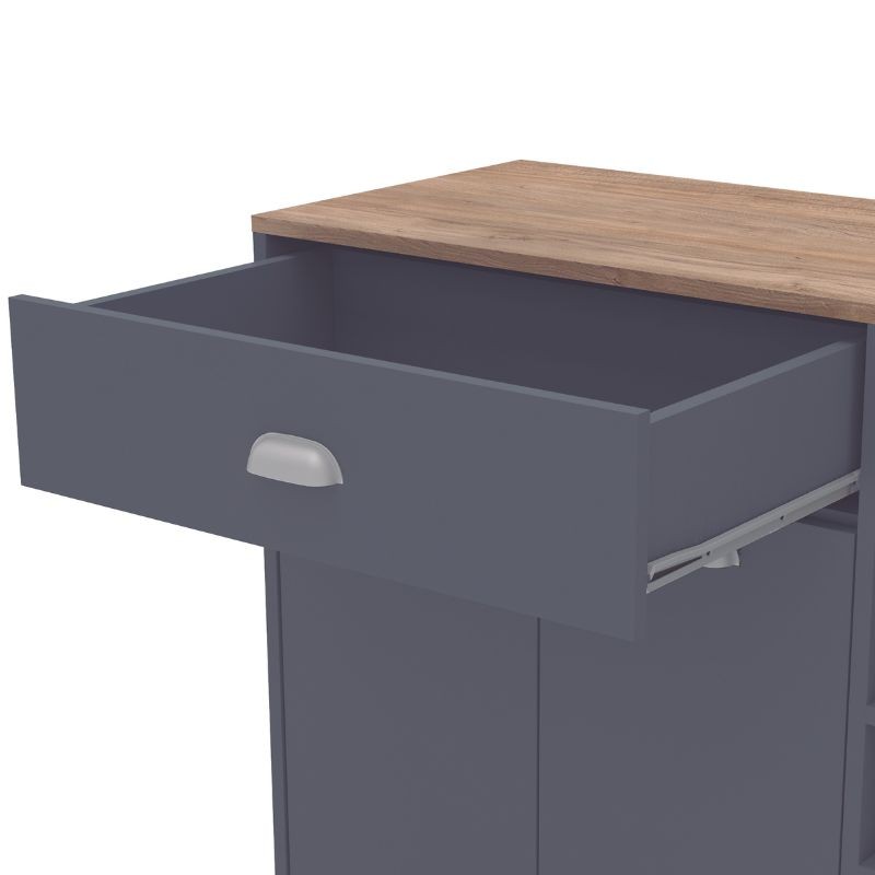 Buffet Barkery Gris Grafito Botellero_Detalle Buffet Barkery Gris Grafito Botellero_Detalle