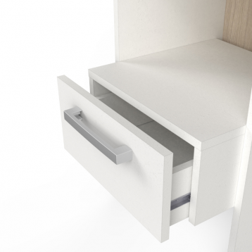 Cabecero cama extensible Watson 140 y 160 cm en blanco mate y roble kronberg_3