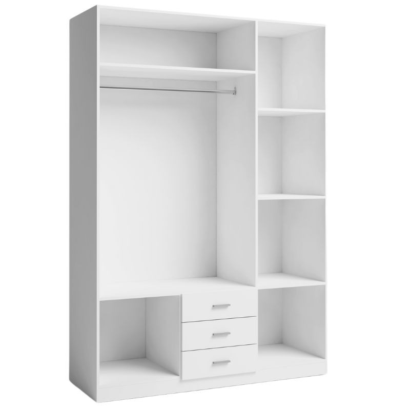 Armario Dormitorio Principal Completo Color Blanco mate_detalle