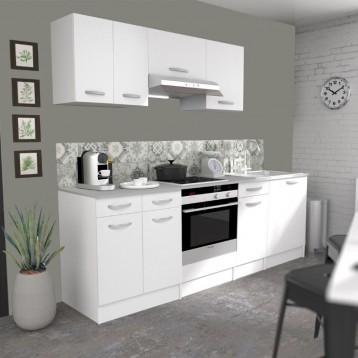 Cocina modular cocina Eko blanco mate 7 muebles 240 cm_portada