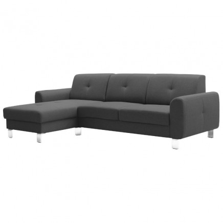 Sofá Moderno Axel Chaise Longe color Roman Noir