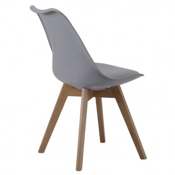 Silla comedor o salon Bistro nórdica color gri