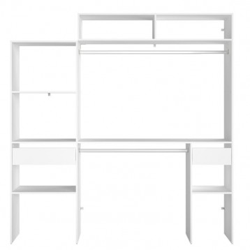 Vestidor Modular Custom Opción C+D_imagen con fondo blanco