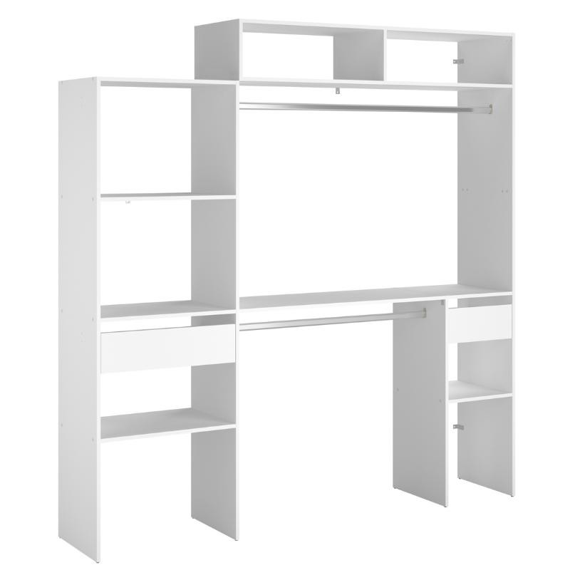 Vestidor Modular Custom Opción C+D_imagen con fondo blanco ladeada