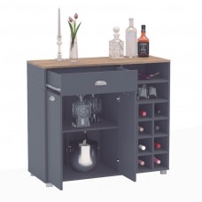 Buffet Bakery 2 gris grafito cocina botellero 103x101 cm Buffet Bakery 2 gris grafito cocina botellero 103x101 cm