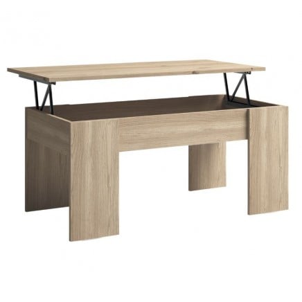 Mesa De Centro Elevable Basic Color Roble Naturale_Portada