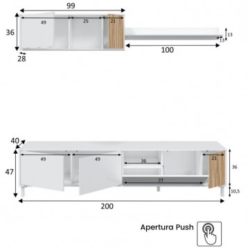 Pack Muebles Salón Ethna_Muebles Salón_Medidas
