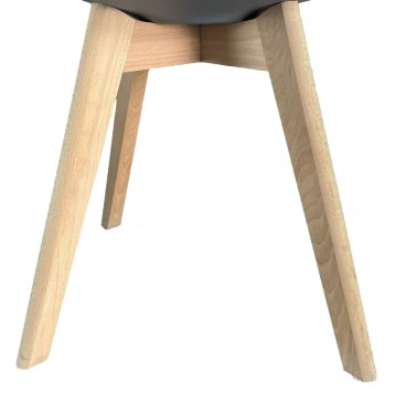 Silla Comedor o Calon Bistro Estolo Nórdico Color Gris_1