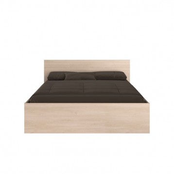 Conjunto Dormitorio Completo John Roble Jackson y Negro Mate_160_1