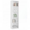 Estantería Librería Estrecha Scaled Color Blanco 52x197x33 cm