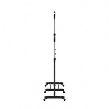 Mueble Auxiliar Perchero Doble Con Barra Giratoria Y Ruedas 2