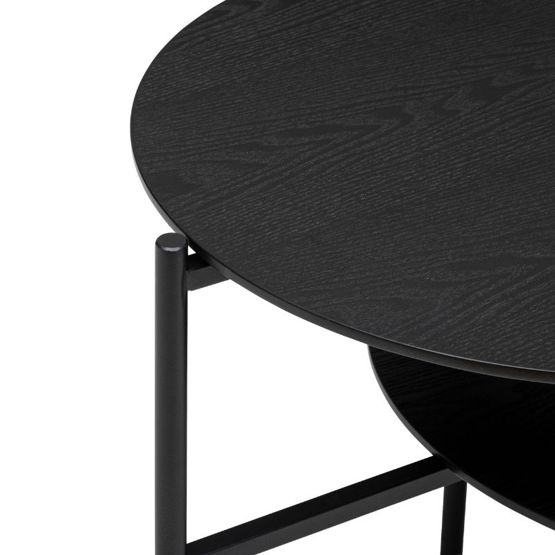 Mesa centro Kemi 2 alturas negra_Detalle_1 Mesa centro Kemi 2 alturas negra_Detalle_1