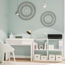 Pack Escritorio y 2 Estanterías Turín Color Blanco