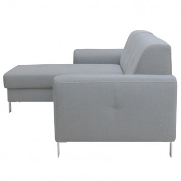 Lado Sofá Moderno Axel Malmo Chaise Longe Color Gris Claro