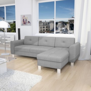 Ambiente Sofá Moderno Axel Malmo Chaise Longe Color Gris Claro 260 Cm
