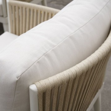 Conjunto Muebles Exteriores 4 Piezas Miramar Color Blanco_1