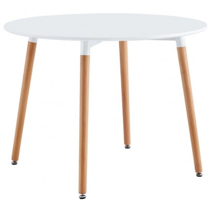 Mesa Comedor Fija Nordika Blanco y Haya_Portada