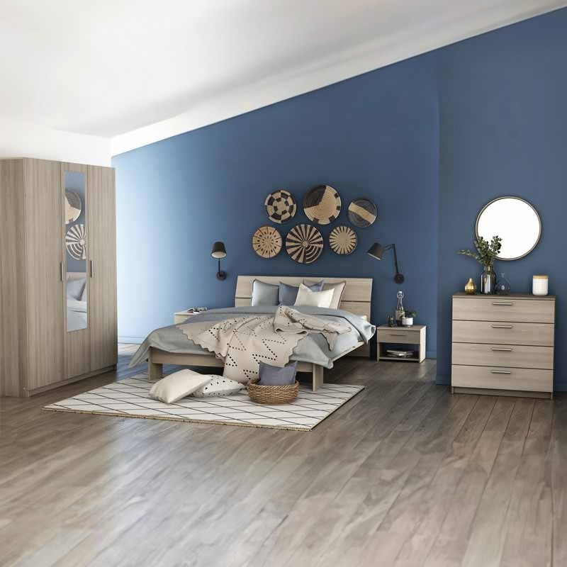 Cama de Matrimonio Prins Color Roble Shannon 135-140x190/200 cm Cama de Matrimonio Prins Color Roble Shannon 135-140x190/200 cm
