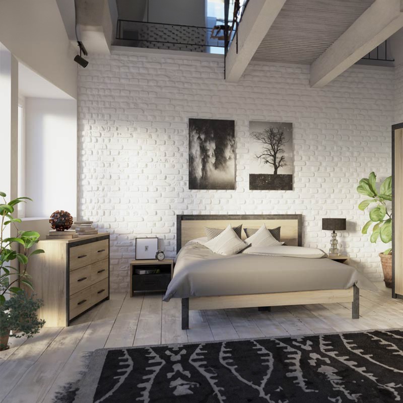 Ambiente Cómoda Para Dormitorio Industrial Urano