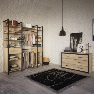 Cómoda Para Dormitorio Industrial Urano ambiente 2