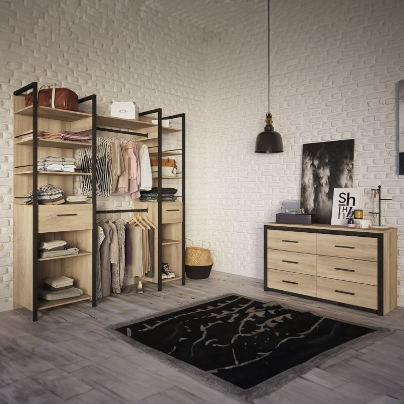 Cómoda Para Dormitorio Industrial Urano ambiente 2
