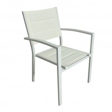 Silla Exterior Peñiscola Jardín Color Blanco