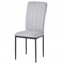 Silla De Comedor Trenton Estilo Contemporáneo Color Gris Ceniza