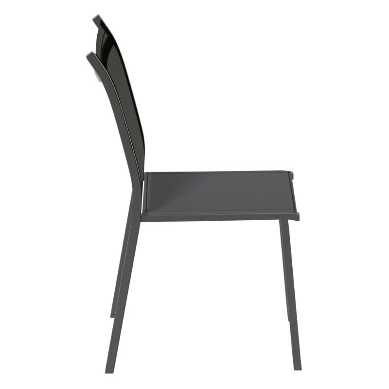 Silla Exterior Essentia Apilable Color Gris Antracita_4