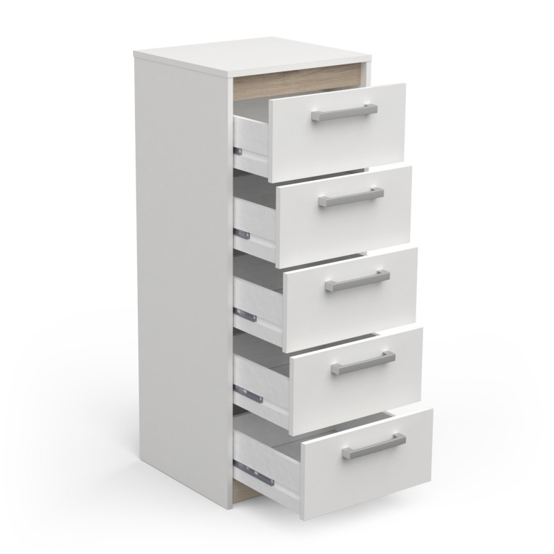 Sinfonier Blanco 5 Cajones Watson 40x107Cm_3 Sinfonier Blanco 5 Cajones Watson 40x107Cm_3