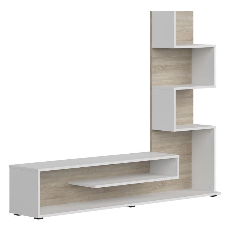 Pack Muebles Salón Completo Snake Roble Sonoma y Nymphaea Alba Pack Muebles Salón Completo Snake Roble Sonoma y Nymphaea Alba