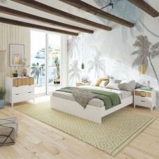 Dormitorio Estilo Nórdico Pack Muebles Daylight Blanco Artik y Natur