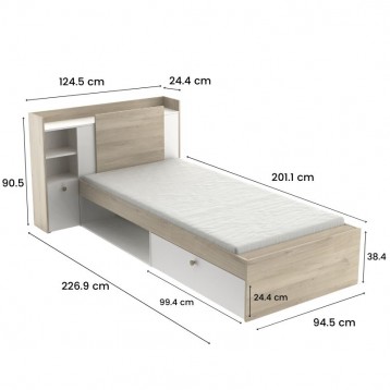 Cama Juvenil Life _medidas
