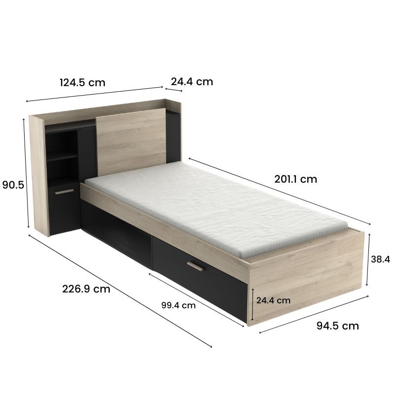 Cama Juvenil Life _medidas