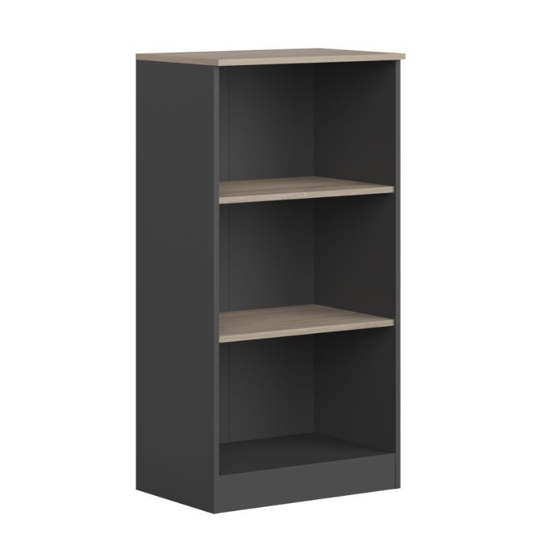 Estantería Auxiliar Nibis Roble Sonoma y Gris Antracita Colección Nibis 60x116x40 cm Estantería Auxiliar Nibis Roble Sonoma y Gris Antracita Colección Nibis 60x116x40 cm