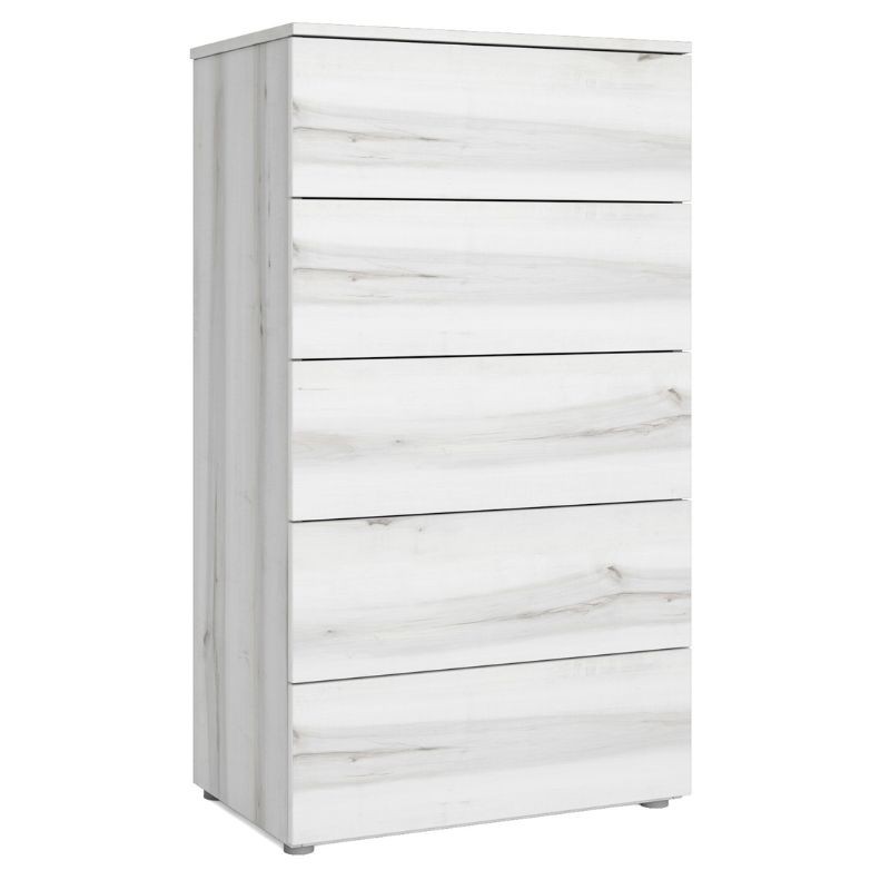 Sinfonier Lyon en Blanco Albo con 5 Cajones 62x111x40 cm