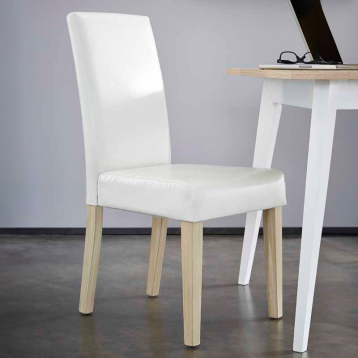 Pack 4 sillas blancas salon Guevara